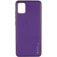 Шкіряний чохол Xshield для Xiaomi Redmi Note 11 (Global) / Note 11S, Фиолетовый / Dark purple