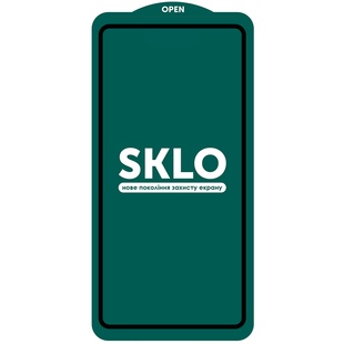 Защитное стекло SKLO 5D (тех.пак) для Samsung Galaxy A71 / Note 10 Lite / M51 / M62 /M52 Черный / Белая подложка