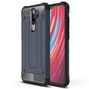 Бронированный противоударный TPU+PC чехол Immortal для Xiaomi Redmi Note 8 Pro Серый / Metal slate