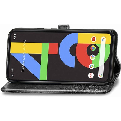 Кожаный чехол (книжка) Art Case с визитницей для Google Pixel 4a Черный