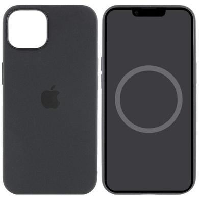 Чехол Silicone case (AAA) full with Magsafe and Animation для Apple iPhone 15 (6.1") Черный / Black