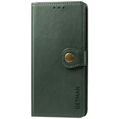 Шкіряний чохол книжка GETMAN Gallant (PU) для Samsung Galaxy A11, Зеленый