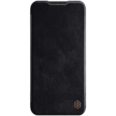 Кожаный чехол (книжка) Nillkin Qin Series для Xiaomi Redmi Note 8, Черный