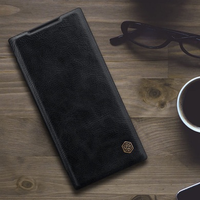 Шкіряний чохол (книга) Nillkin Qin Series для Samsung Galaxy Note 20 Ultra, Чорний