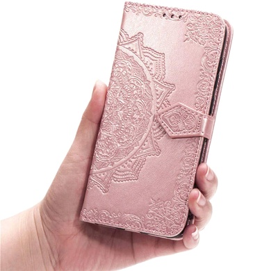 Кожаный чехол (книжка) Art Case с визитницей для Xiaomi Redmi Note 9s / Note 9 Pro / Note 9 Pro Max Розовый