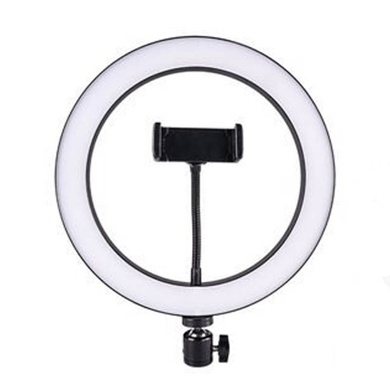 Кольцевая светодиодная LED лампа Flat Ring 8" Black