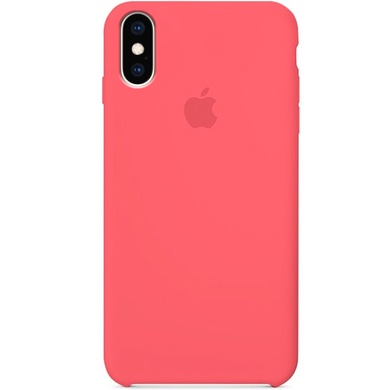 Чехол Silicone Case (AA) для Apple iPhone XS Max (6.5") Арбузный / Watermelon red