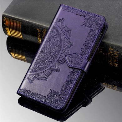 Кожаный чехол (книжка) Art Case с визитницей для Realme 5 Pro Фиолетовый