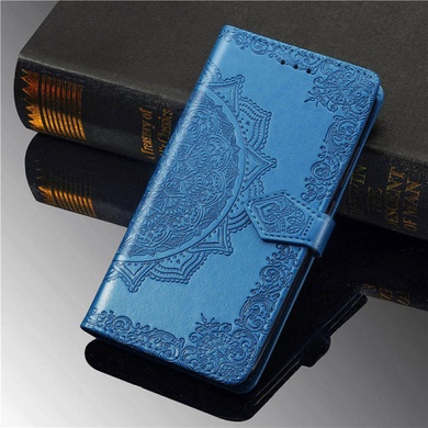 Шкіряний чохол (книжка) Art Case з візитницею для Realme XT, Синий