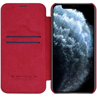 Кожаный чехол (книжка) Nillkin Qin Series для iPhone 13 Pro Max, Красный