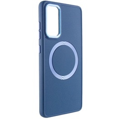 TPU чехол Bonbon Metal Style with MagSafe для Samsung Galaxy S22 Синий / Cosmos Blue