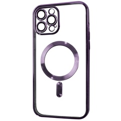 TPU чохол Fibra Chrome with MagSafe для Apple iPhone 12 Pro (6.1"), Purple