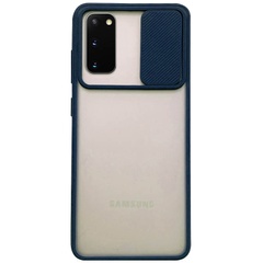 Чехол Camshield mate TPU со шторкой для камеры для Samsung Galaxy S20 Синий