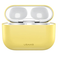 Силиконовый футляр USAMS US-BH569 Ultra-thin Silicone Protective Cover для наушников AirPods Pro Yellow