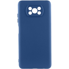 Чохол Silicone Cover Lakshmi Full Camera (A) для Xiaomi Poco X3 NFC / Poco X3 Pro, Синій / Navy Blue