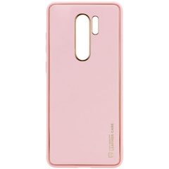 Кожаный чехол Xshield для Xiaomi Redmi Note 8 Pro Розовый / Pink