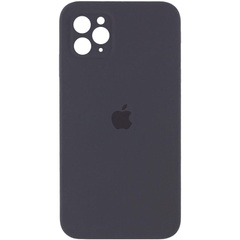 Чохол Silicone Case Square Full Camera Protective (AA) для Apple iPhone 11 Pro Max (6.5 "), Сірий / Dark Gray