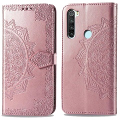 Кожаный чехол (книжка) Art Case с визитницей для Xiaomi Redmi Note 8T Розовый