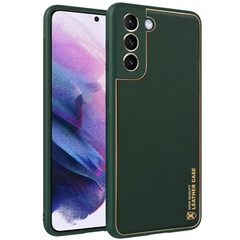 Шкіряний чохол Xshield для Samsung Galaxy S21+, Зелений / Army green