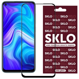 Защитное стекло SKLO 3D (full glue) для OnePlus 9R, Черный