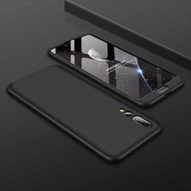Пластиковая накладка GKK LikGus 360 градусов (opp) для Huawei P20 Pro, Черный