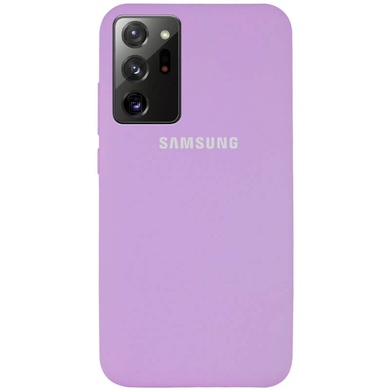 Чохол Silicone Cover Full Protective (AA) Samsung Galaxy Note 20 Ultra, Бузковий / Lilac