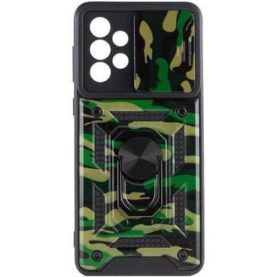 Ударопрочный чехол Camshield Serge Ring Camo для Samsung Galaxy A53 5G Зеленый / Army Green