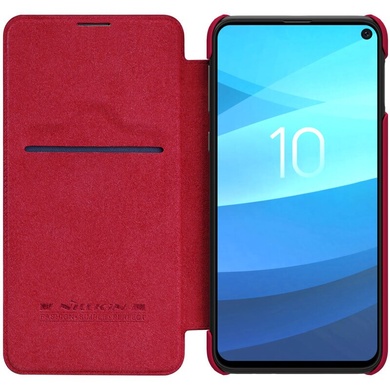 Кожаный чехол (книжка) Nillkin Qin Series для Samsung Galaxy S10e, Красный
