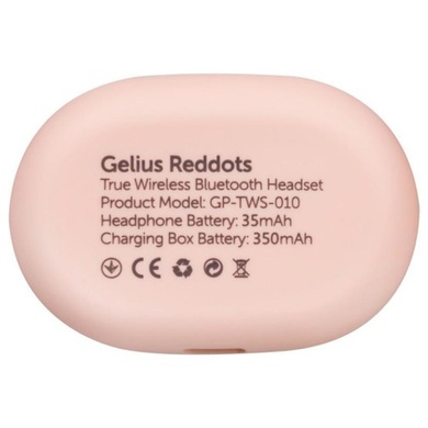 Беспроводные наушники Gelius Reddots TWS GP-TWS010 Розовый