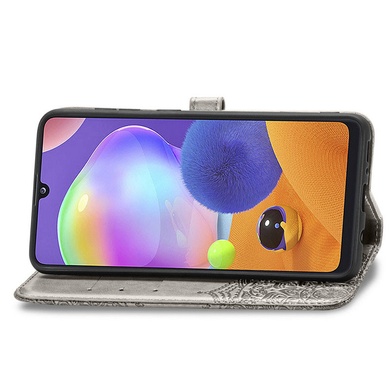 Шкіряний чохол (книжка) Art Case з візитницею для Samsung Galaxy M34 5G, Сірий