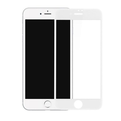 Защитное стекло 4D 9H (full glue) (без упаковки) для Apple iPhone 7 / 8 / SE (2020) (4.7"), Белый