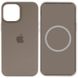 Чехол Silicone case (AAA) full with Magsafe and Animation для Apple iPhone 15 (6.1") Коричневый / Clay