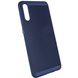 Ультратонкий дышащий чехол Grid case для Samsung Galaxy A70 (A705F), Темно-синий