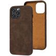 Кожаный чехол Croco Leather для Apple iPhone 12 Pro / 12 (6.1") Brown