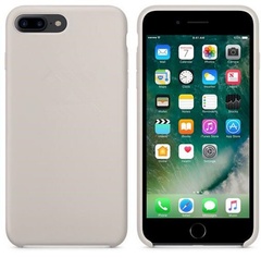 Чехол Silicone case (AAA) для Apple iPhone 7 plus / 8 plus (5.5"), Серый / Pebble