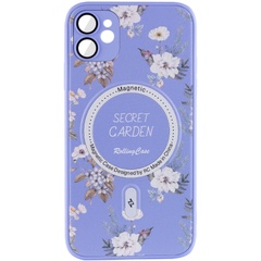 TPU+PC чехол Secret Garden with MagSafe для Apple iPhone 12 (6.1") Lilac