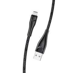 Дата кабель Usams US-SJ393 U41 Micro Braided Data and Charging Cable 1m Черный