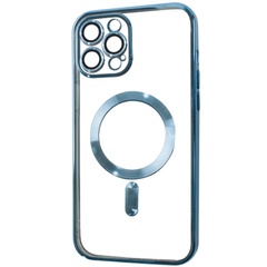 TPU чехол Fibra Chrome with MagSafe для Apple iPhone 12 Pro (6.1") Sierra Blue