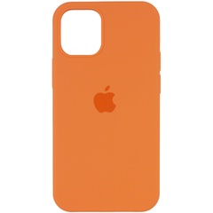Чехол Silicone Case Full Protective (AA) для Apple iPhone 12 Pro Max (6.7") Оранжевый / Papaya