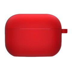 Силіконовий футляр з мікрофіброю для навушників Airpods Pro 2, Червоний / Red