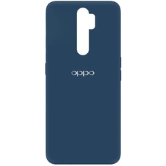Чехол Silicone Cover My Color Full Protective (A) для Oppo A5 (2020) / Oppo A9 (2020) Синий / Navy blue