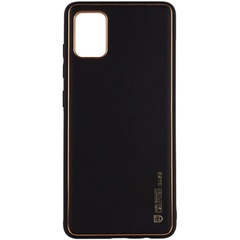 Кожаный чехол Xshield для Xiaomi Redmi 10 Черный / Black