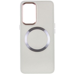 TPU чехол Bonbon Metal Style with MagSafe для OnePlus 9 Pro Белый / White