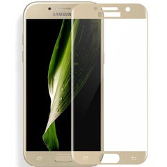 Защитное цветное 3D стекло Mocoson (full glue) для Samsung G935F Galaxy S7 Edge Золотой
