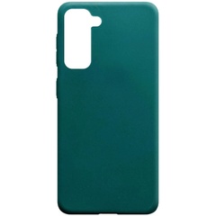 Силиконовый чехол Candy для Samsung Galaxy S21+ Зеленый / Forest green