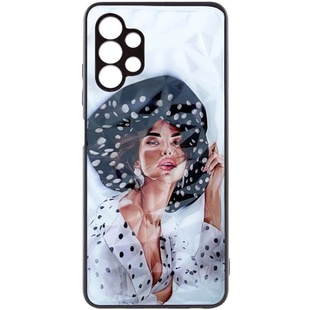 TPU+PC чехол Prisma Ladies для Samsung Galaxy A53 5G Girl in a hat