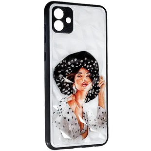 TPU+PC чехол Prisma Ladies для Samsung Galaxy A04 Girl in a hat