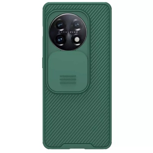 Карбоновая накладка Nillkin Camshield (шторка на камеру) для OnePlus 11 Зеленый / Dark Green