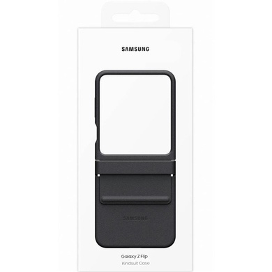 Кожаный чехол Leather Case (AAA) для Samsung Galaxy Z Flip5 Black