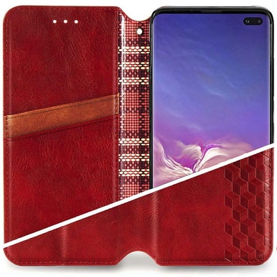 Шкіряний чохол книжка GETMAN Cubic (PU) для Samsung Galaxy A31, Червоний